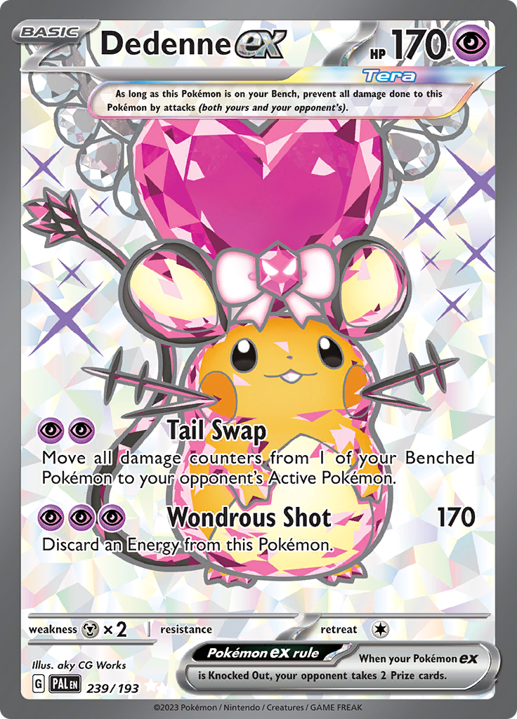 Dedenne 239 Pokemon card from Paldea Evolved set