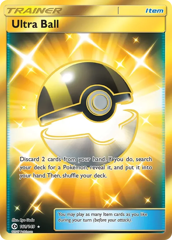 Sun and Moon Ultra Ball Gold Rare