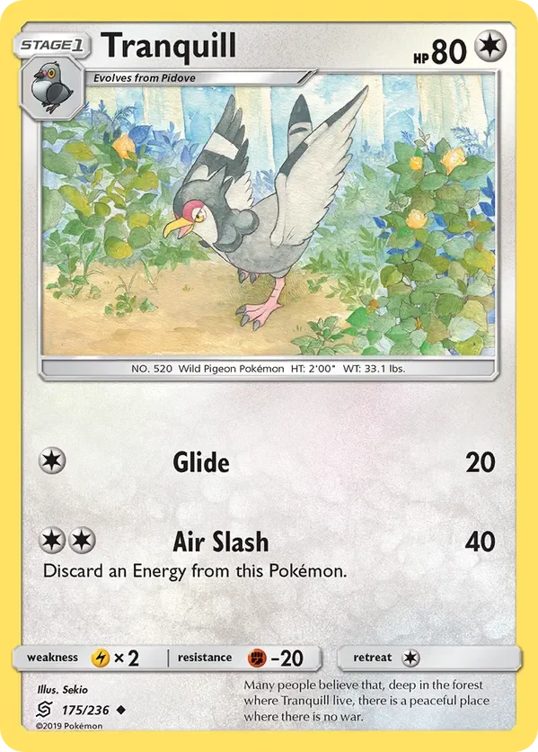 Card 175 Pokémon card from Unified Minds set