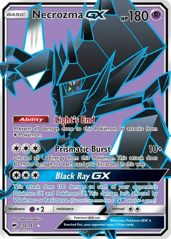 Burning Shadows 134 Pokémon card