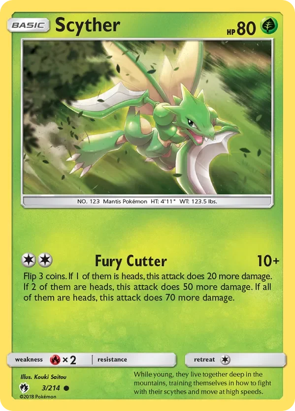 Card 3 Pokémon card from Lost Thunder set