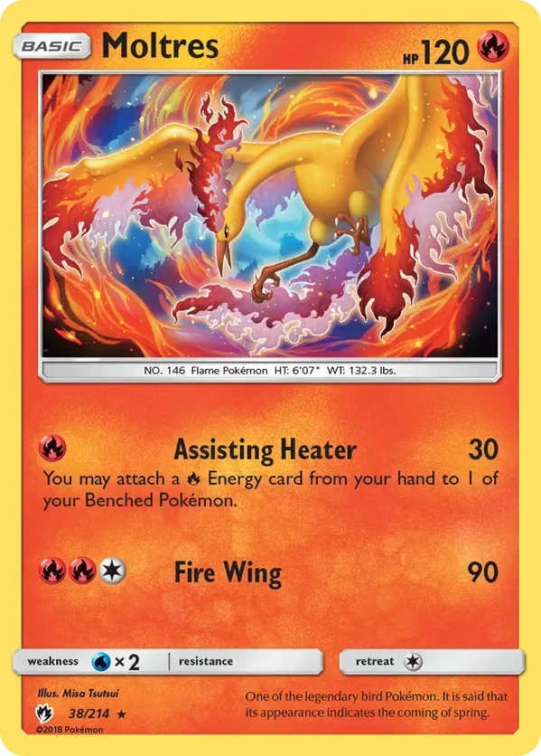 Card 38 Pokémon card from Lost Thunder set