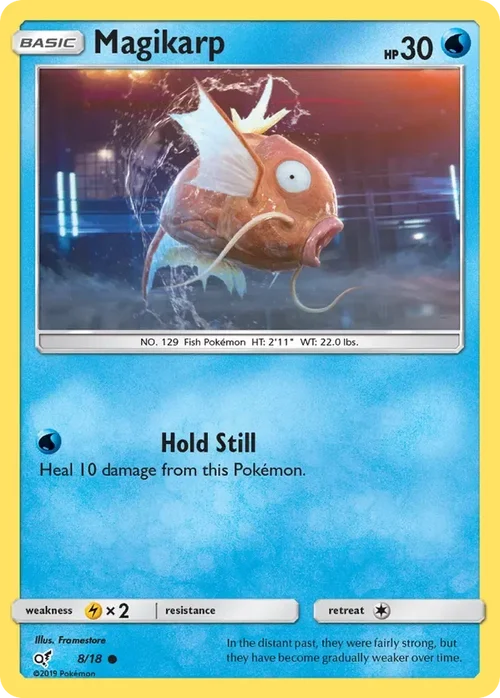 8/18 Magikarp Holo Common from Detective Pikachu Pokemon Card