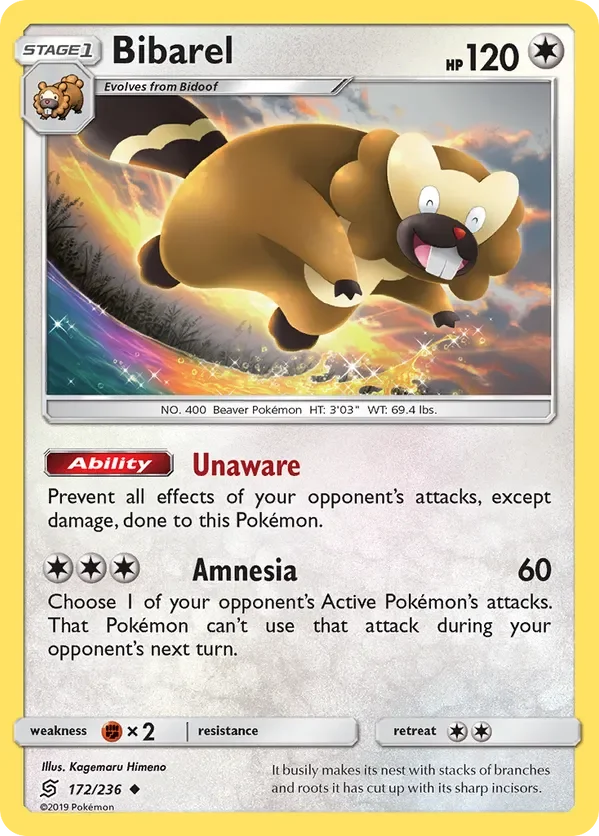 Card 172 Pokémon card from Unified Minds set