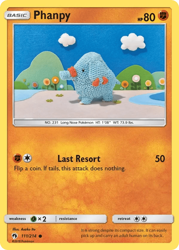 Card 111 Pokémon card from Lost Thunder set