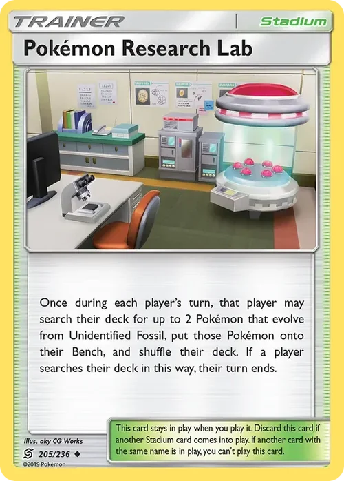 205/236 Pokemon Research Lab Uncommon Trainer Card