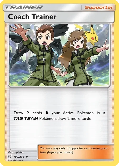 192/236 Coach Trainer Uncommon Trainer Card