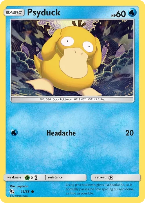 11/68 Psyduck Common Pokemon Card