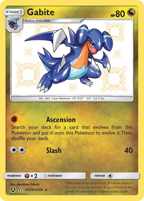 Card 39 Pokémon card from Hidden Fates set