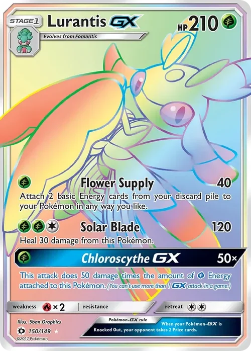 150/149 from Sun & Moon Base Rainbow Rare Pokemon Card