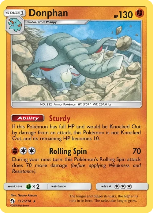 112/214 from Lost Thunder Rare Pokemon Card