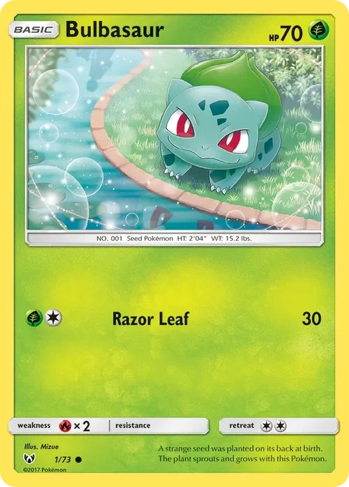1/73 from Shining Legends Common Pokemon Card