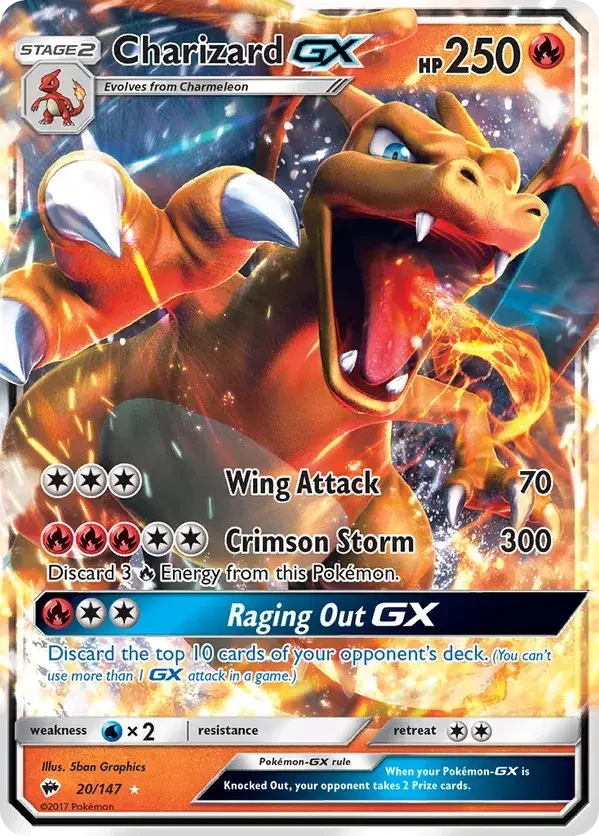 Burning Shadows 20 Pokémon card