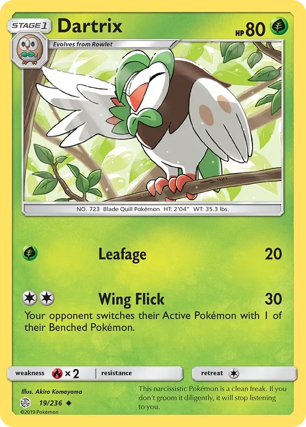 Card 19 Pokémon card from Cosmic Eclipse set