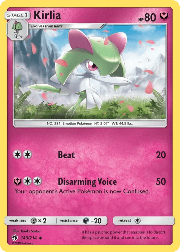 Card 140 Pokémon card from Lost Thunder set