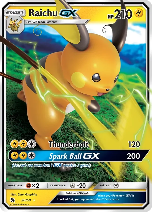 Card 20 Pokémon card from Hidden Fates set