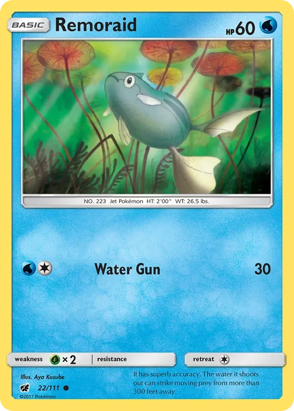 Card 22 Pokémon card from Crimson Invasion set