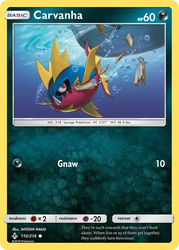 Card 110 Pokémon card from Unbroken Bonds set