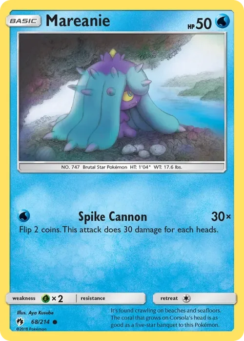 68/214 from Lost Thunder Common Pokemon Card
