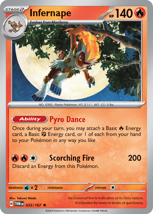 033/167 from Twilight Masquerade Card List Rare Pokemon Card