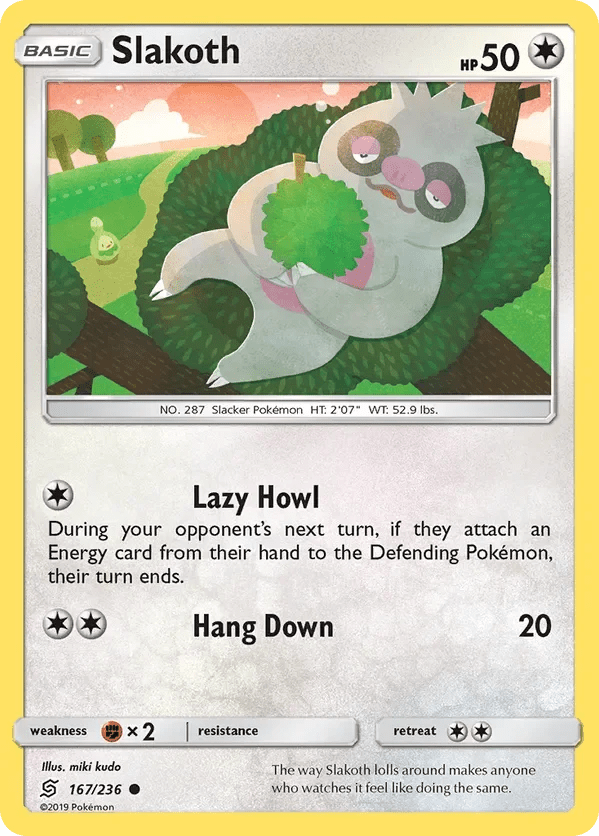 Card 167 Pokémon card from Unified Minds set