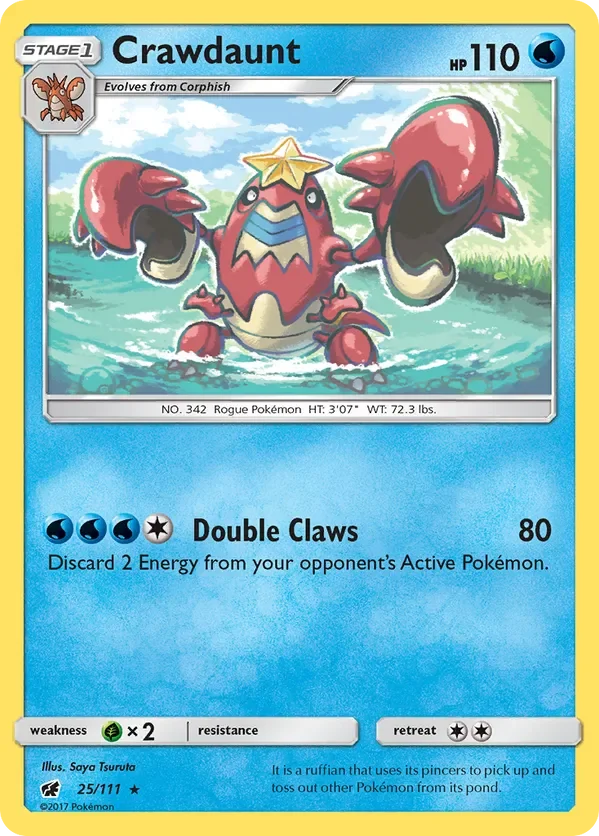 Card 25 Pokémon card from Crimson Invasion set