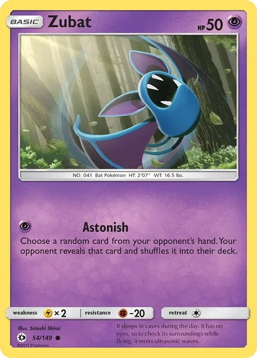 54/149 from Sun & Moon Base Common Pokemon Card