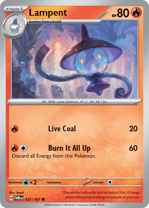 037/167 from Twilight Masquerade Card List Common Pokemon Card