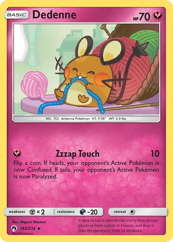 Card 142 Pokémon card from Lost Thunder set