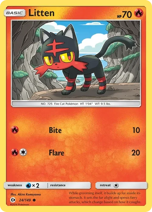 24/149 from Sun & Moon Base Common Pokemon Card