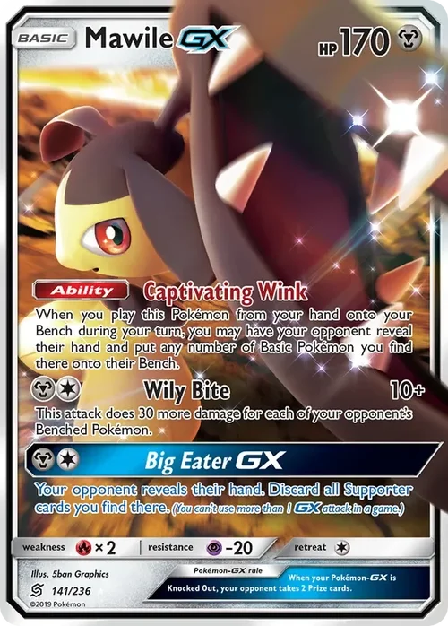 141/236 Mawile GX Ultra Rare Pokemon Card