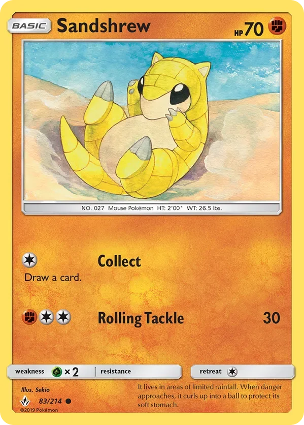 Card 83 Pokémon card from Unbroken Bonds set