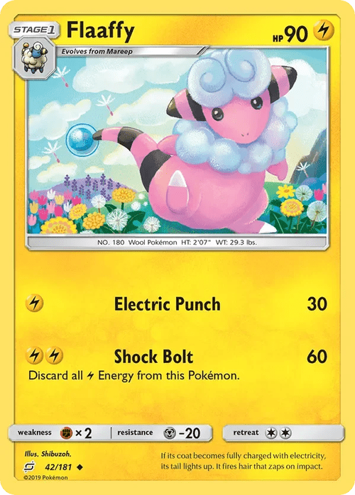 42/181 Flaaffy Uncommon Pokemon Card