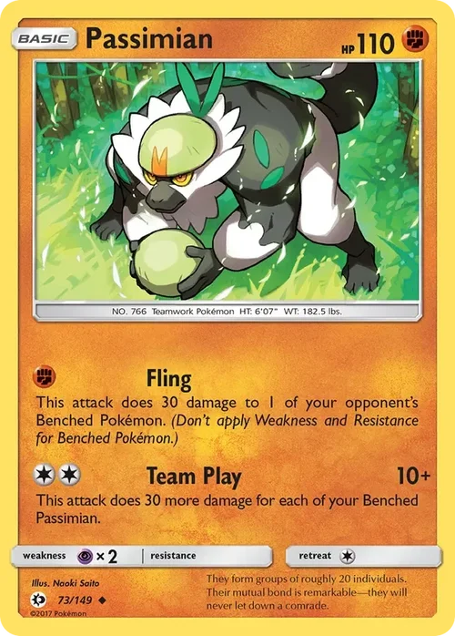 73/149 from Sun & Moon Base Uncommon Pokemon Card