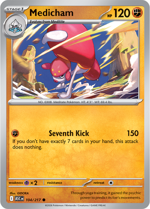 Pokemon Card 104 Pokémon card from Ascended Heroes