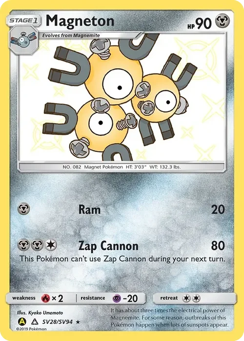 SV28/SV94 Magneton Shiny Holo Rare Pokemon Card