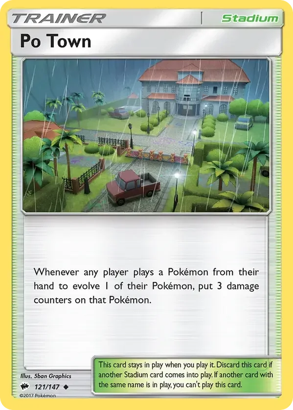 Burning Shadows 121 Pokémon card
