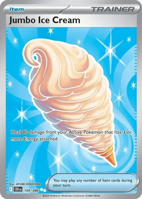 109/086 Jumbo Ice Cream Ultra Rare Trainer Card