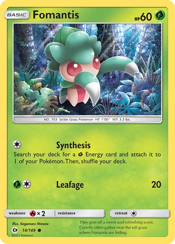 Card 14 Pokémon card from Sun & Moon set