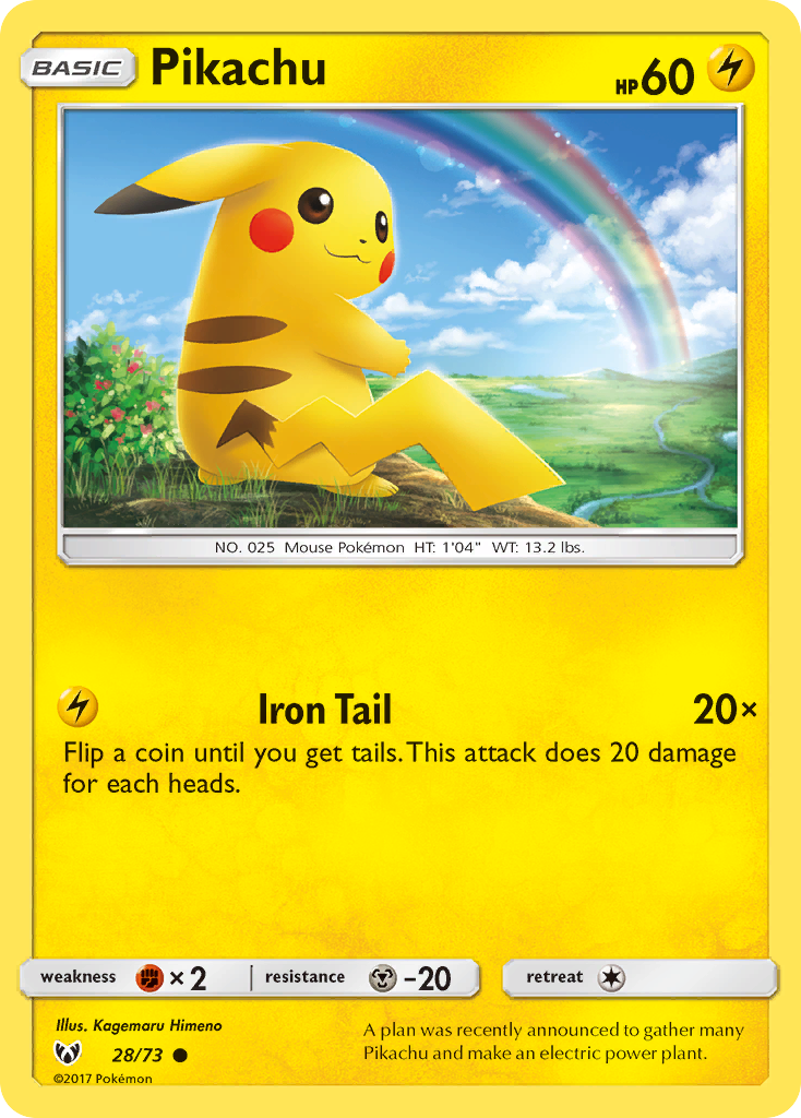 Card 28 Pokémon card from Shining Legends set