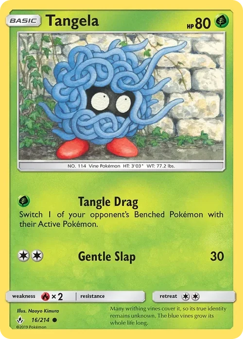 16/214 Tangela Common Pokemon Card