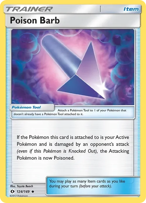 124/149 from Sun & Moon Base Uncommon Trainer Card