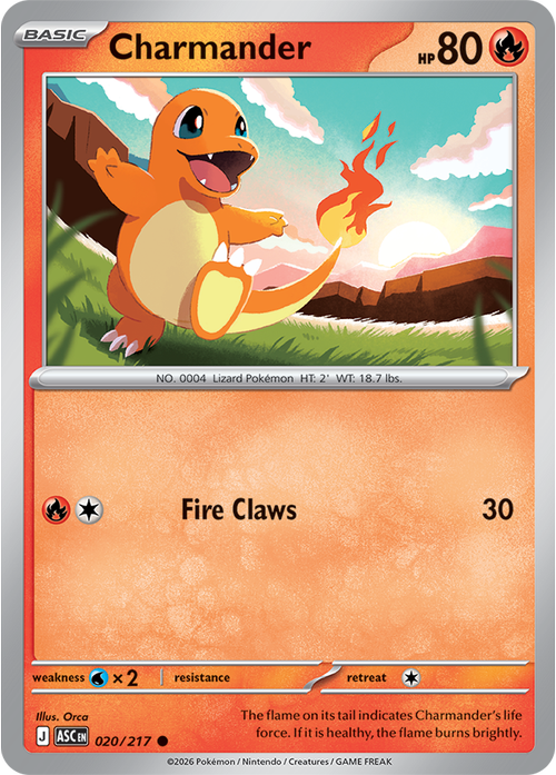 Pokemon Card 20 Pokémon card from Ascended Heroes