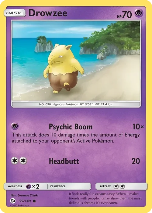 59/149 from Sun & Moon Base Common Pokemon Card