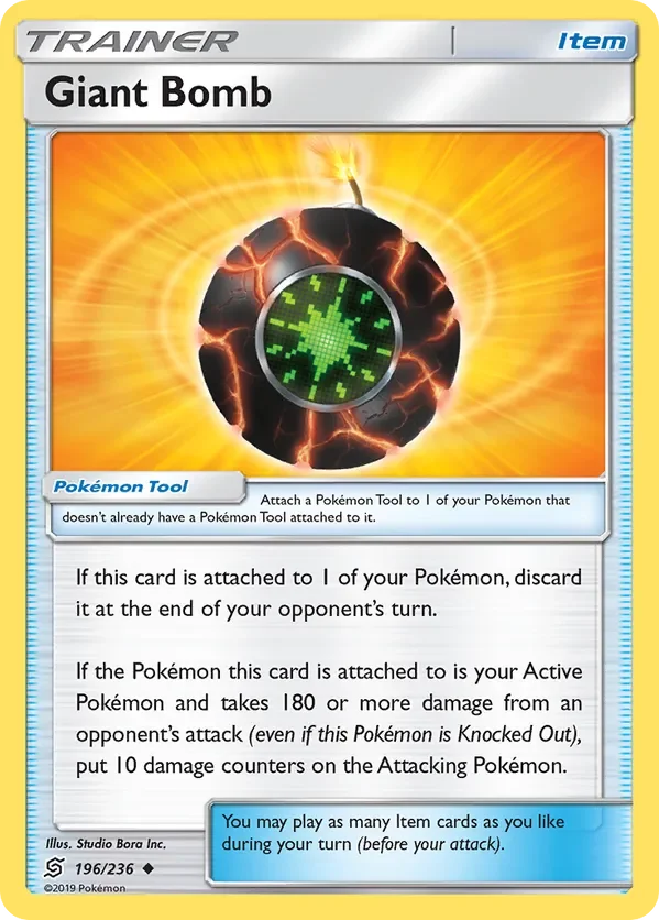 Card 196 Pokémon card from Unified Minds set