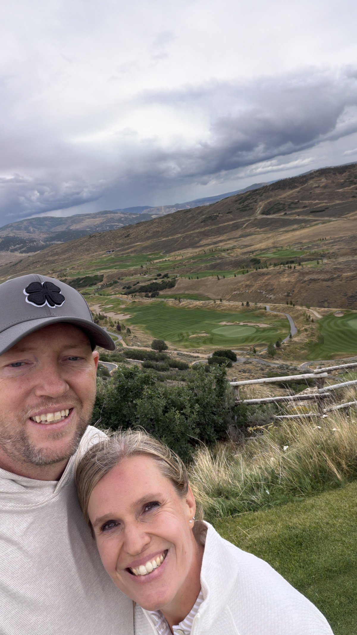 Dr. Steven Ward and his wife Shawna golfing