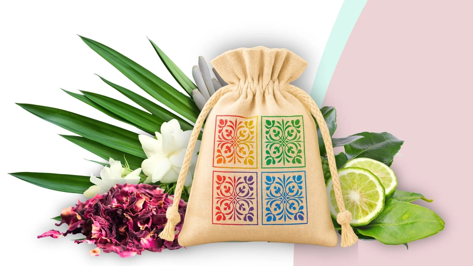 Aromatic herbal pouch made during the Qi Qi Boom school programme