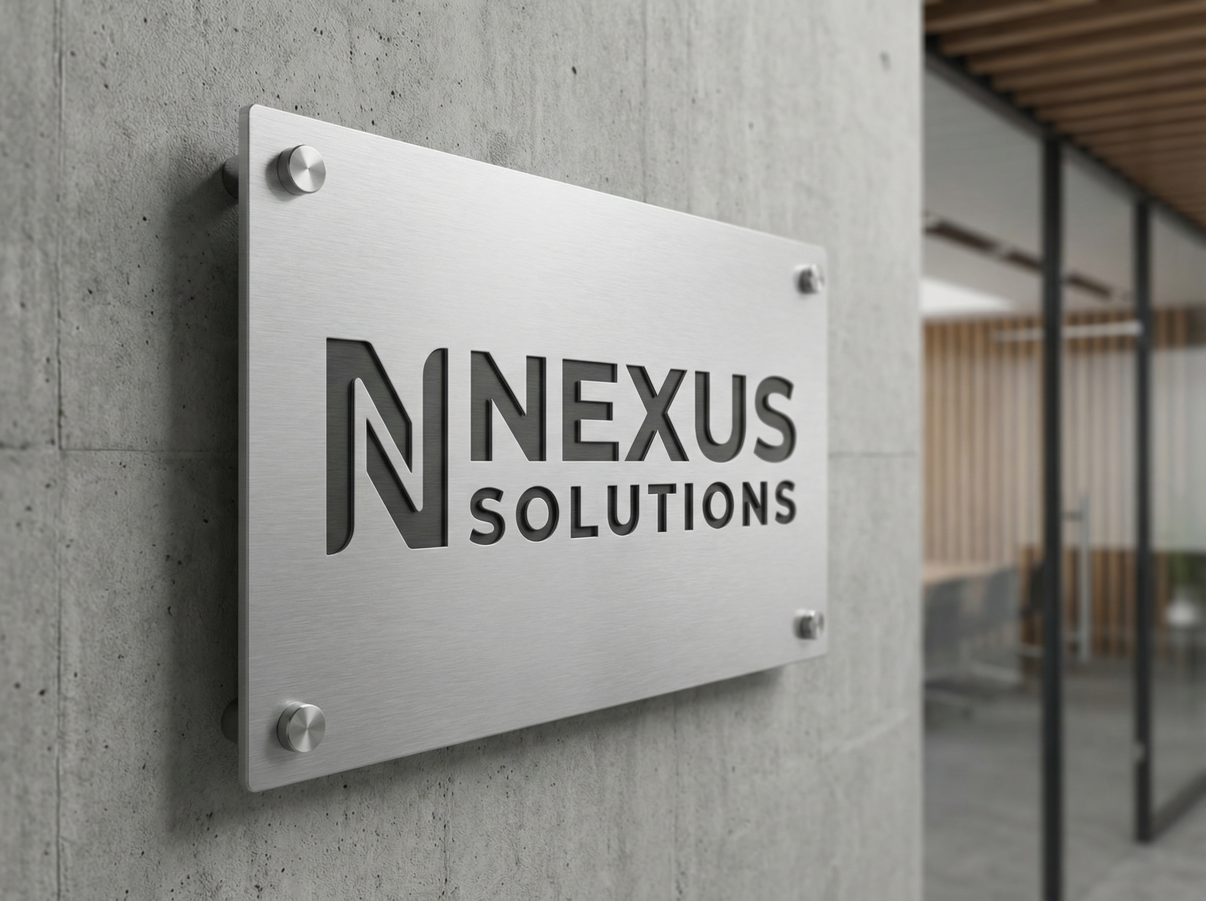 Brushed aluminium signs Sydney - premium brushed aluminium composite panel signs for corporate offices and shopfronts