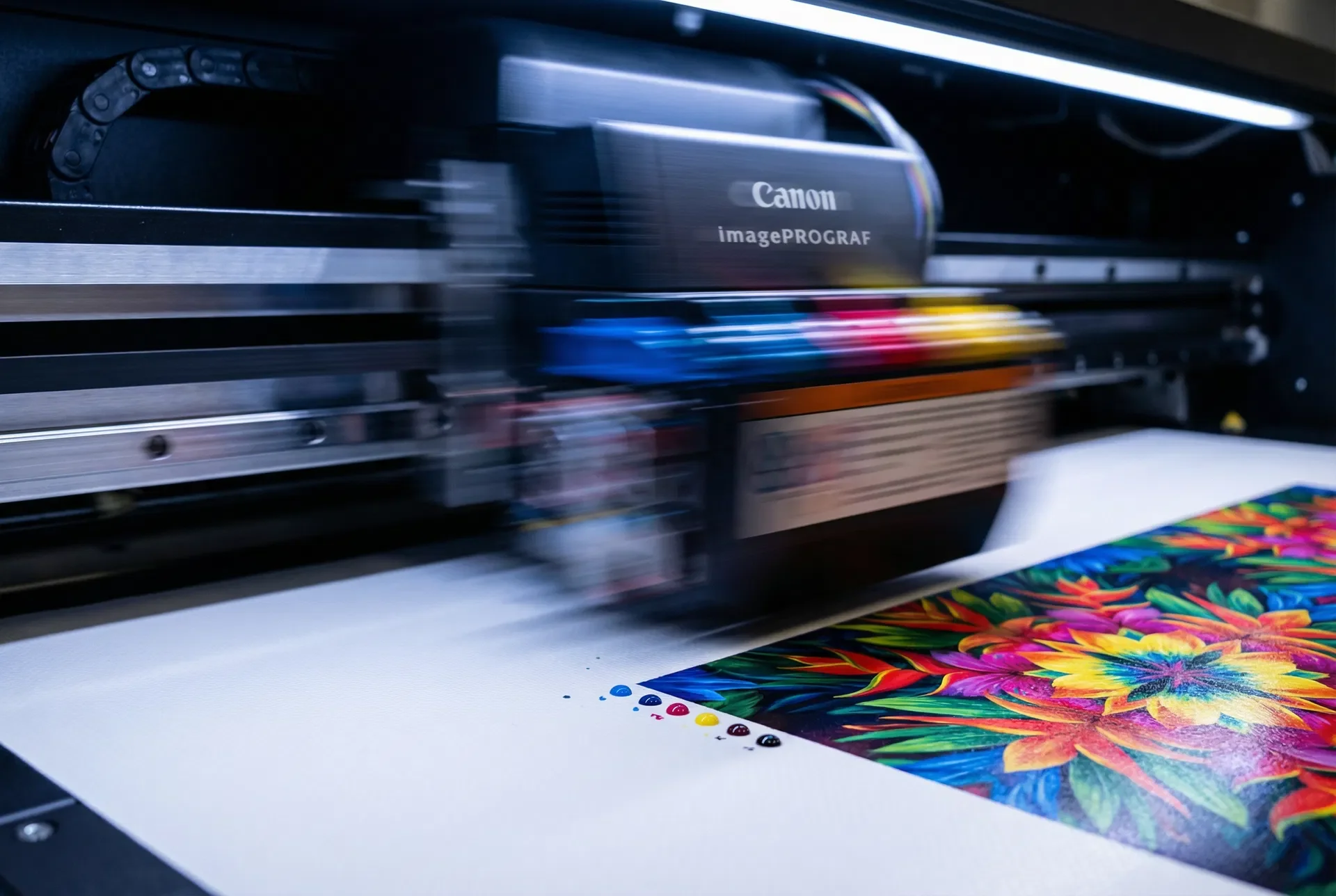 Custom signs printing Sydney - large format printer producing vibrant corflute signs, vinyl banners and pull-up banners at Pistol Clothing print shop