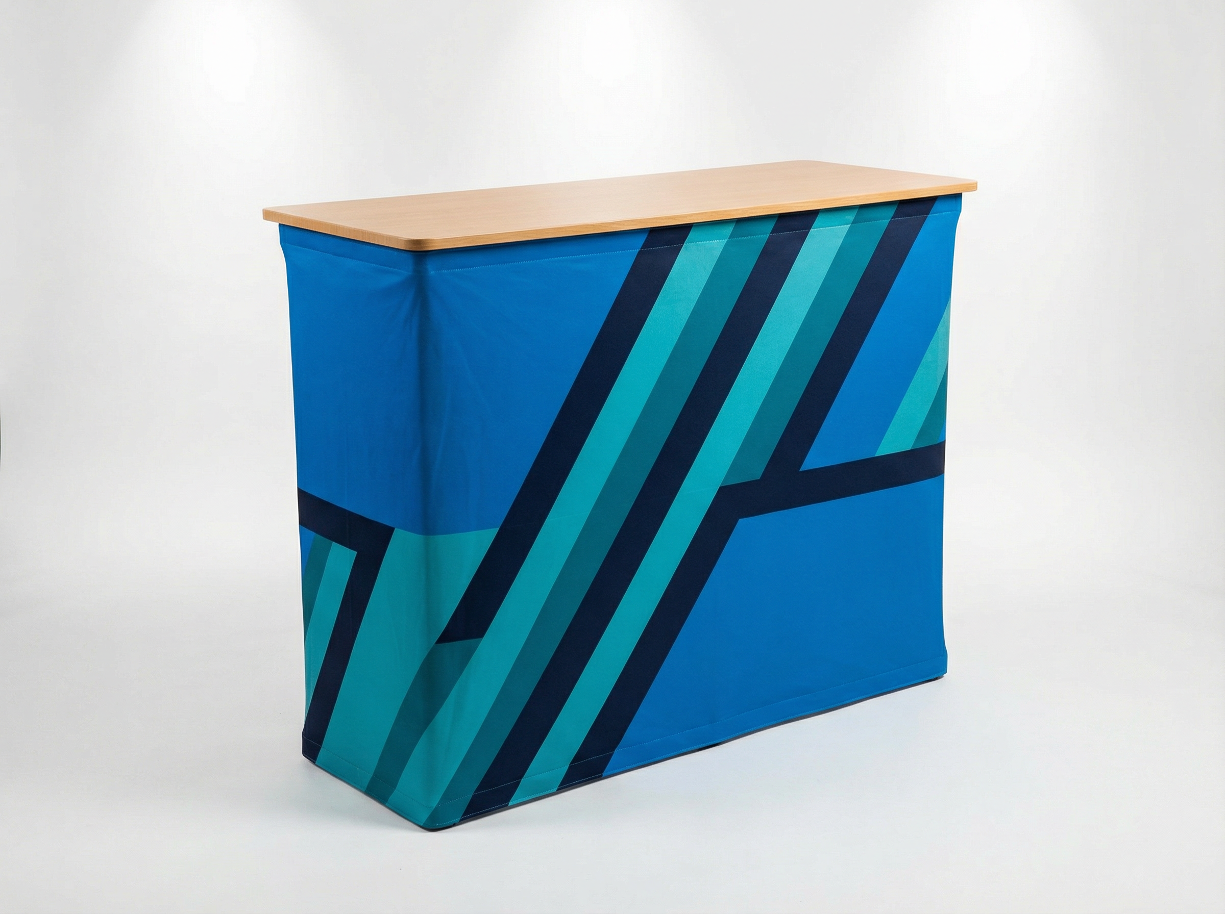 Pop-up counter display Sydney - custom printed branded pop-up counter and display stand for trade shows and events